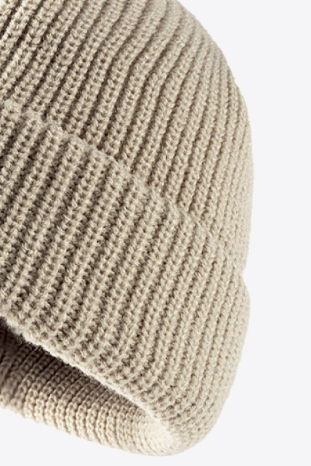 Calling For Winter Rib-Knit Beanie - Trendsi