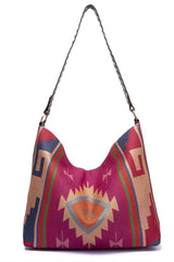 Geometric Canvas Tote Bag - Flyclothing LLC