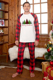 MERRY CHRISTMAS Graphic Top and Plaid Pants Set