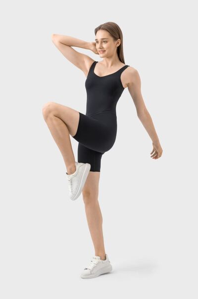 Wide Strap Active Romper - Flyclothing LLC