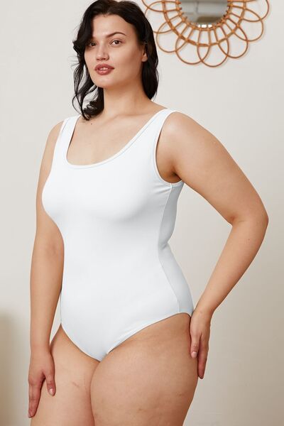 Basic Bae Full Size Square Neck Sleeveless Bodysuit - Flyclothing LLC