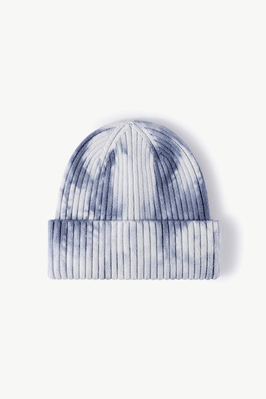 Tie-Dye Ribbed Cuffed Beanie - Flyclothing LLC