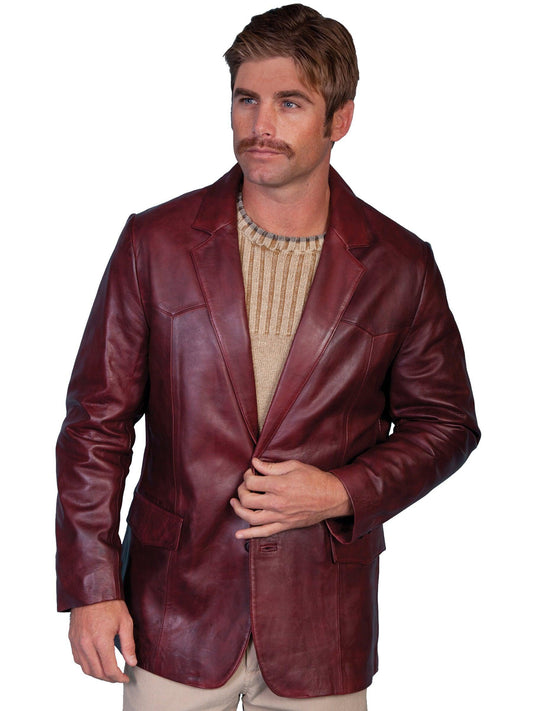 Scully BLACK CHERRY WESTERN BLAZER SINGLE PT - Flyclothing LLC