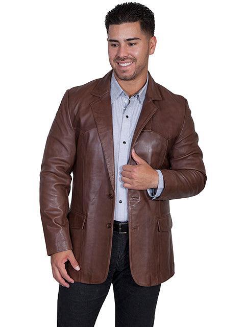 Scully CHOCOLATE WESTERN BLAZER SINGLE PT - Flyclothing LLC