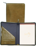 Scully ALOE ZIP LETTER SIZE PAD - Scully Leather