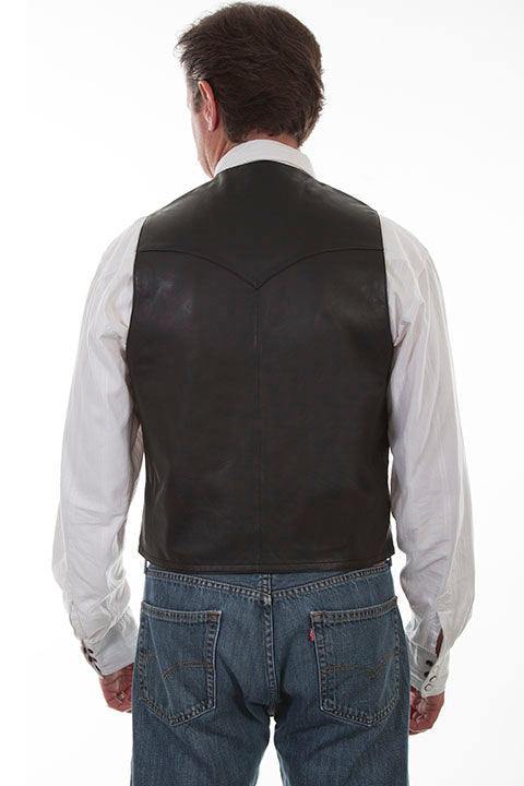 Scully BLACK LAMB WESTERN VEST/SINGLE POINT - Flyclothing LLC