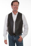 Scully BLACK LAMB WESTERN VEST/SINGLE POINT - Flyclothing LLC