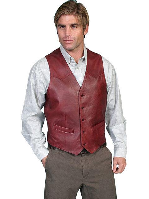 Scully BLACK CHERRY WESTERN VEST/SINGLE POINT - Flyclothing LLC