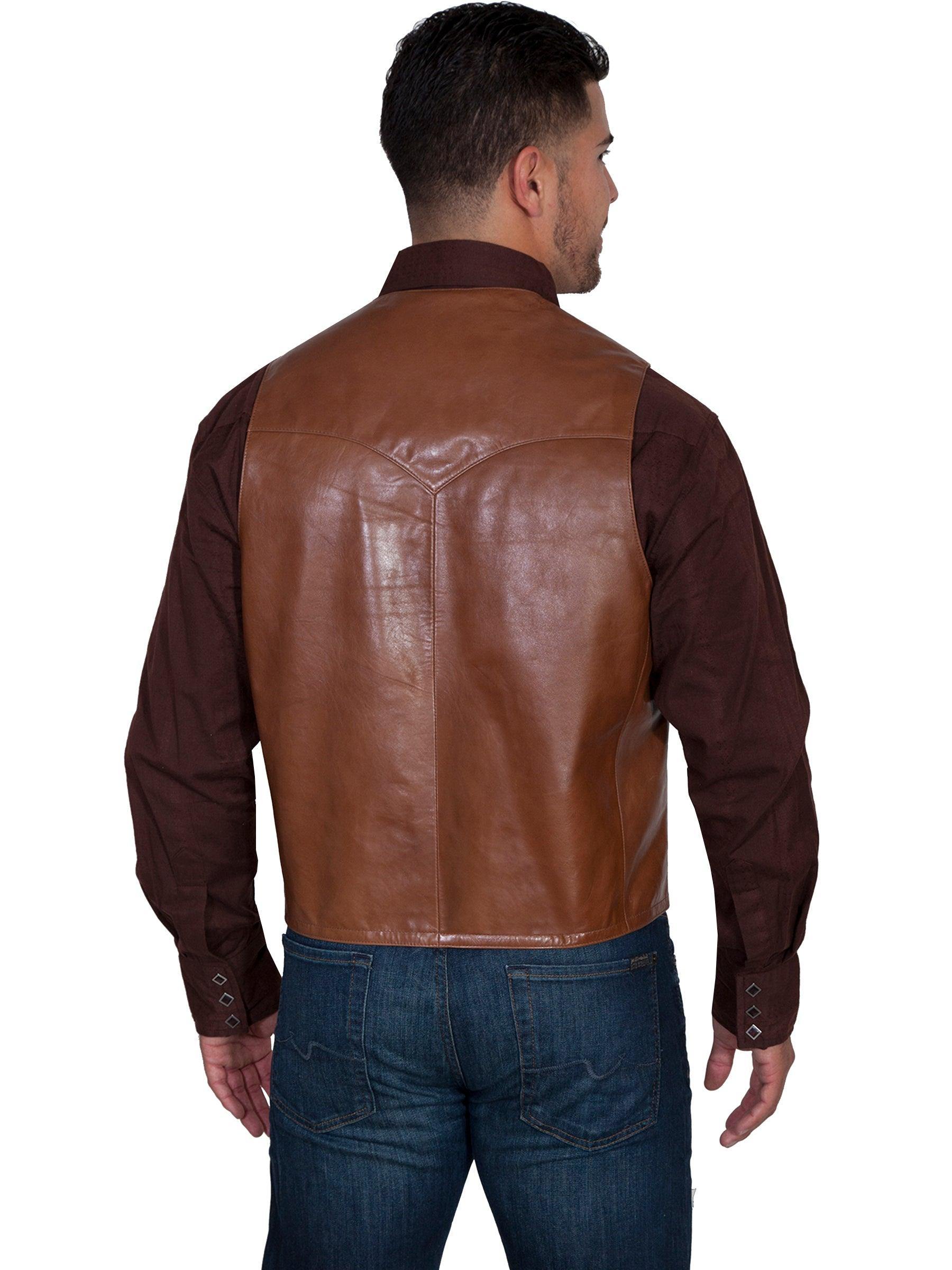 Scully CHOCOLATE WESTERN VEST/SINGLE POINT - Flyclothing LLC