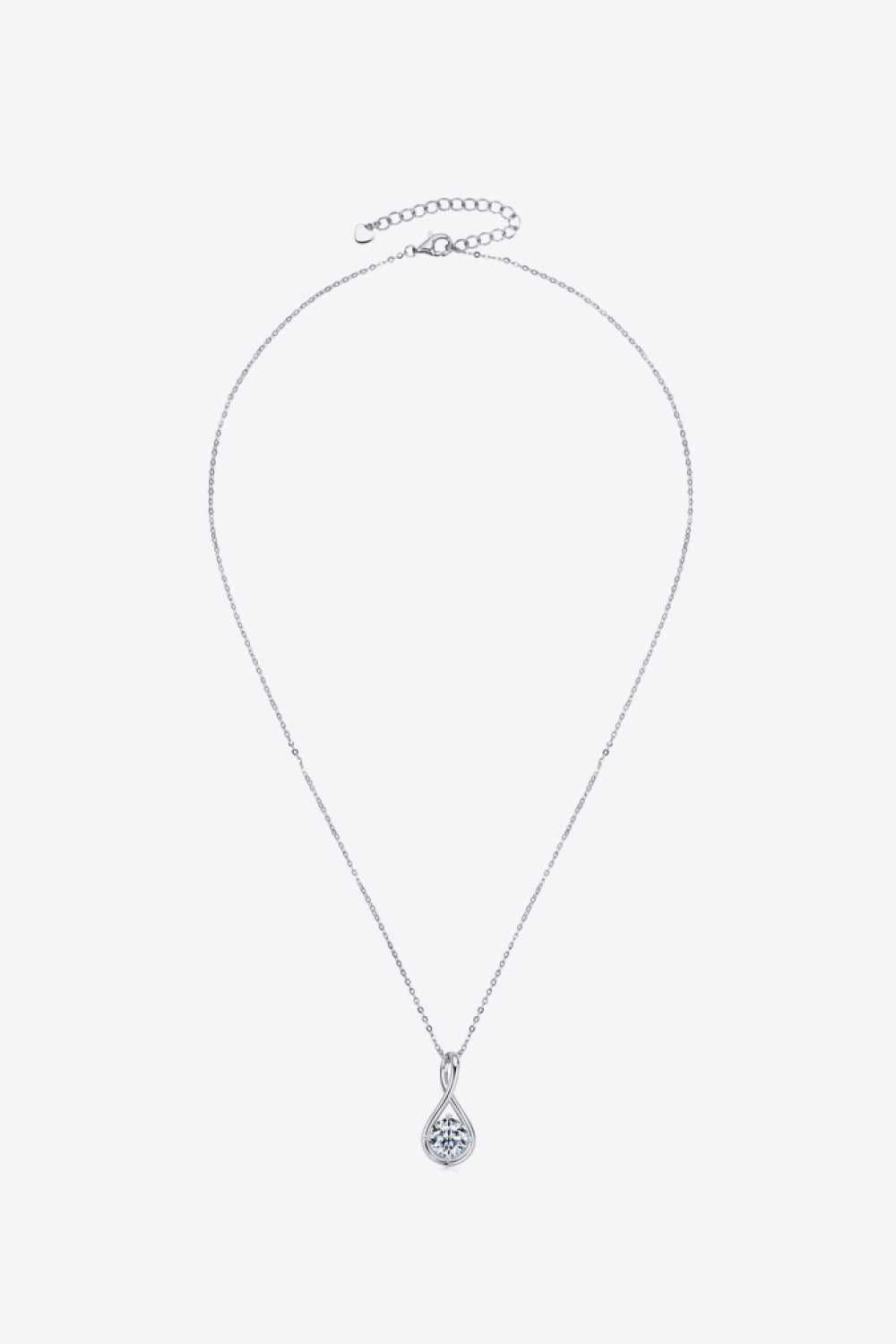 2 Carat Moissanite 925 Sterling Silver Necklace - Flyclothing LLC