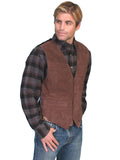 Scully EXPRESSO BOAR SUEDE SATIN BACK VEST - Flyclothing LLC