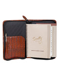 Scully DARK BRN JUNIOR ZIP PADFOLIO - Flyclothing LLC