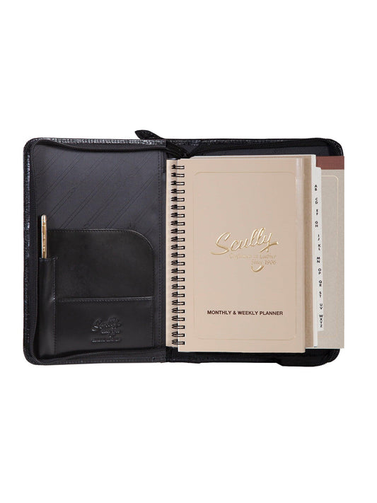 Scully BLACK JUNIOR ZIP PADFOLIO - Flyclothing LLC