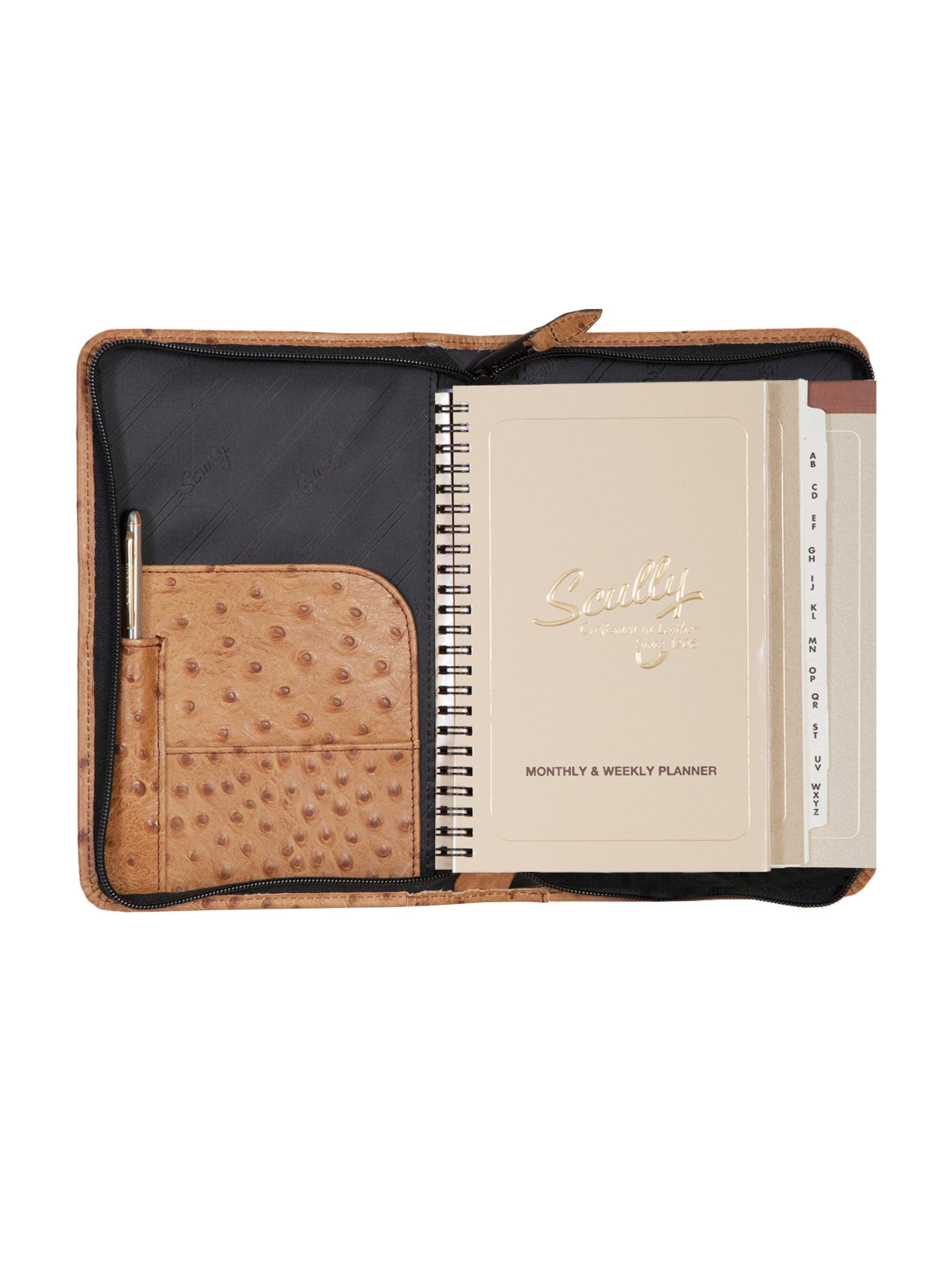 Scully ANT. BRN JUNIOR ZIP PADFOLIO - Flyclothing LLC