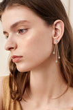 1.2 Carat Moissanite Layered Chain Earrings - Flyclothing LLC