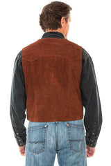 Scully CAFE BROWN LAPEL VEST - Flyclothing LLC