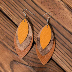 PU Leather Drop Earrings - Trendsi