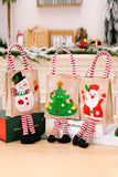 4-Pack Christmas Gnome Graphic Striped Gift Bag - Flyclothing LLC