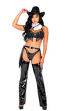 Roma Costume 4pc Midnight Gunslinger Cowgirl