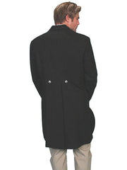 Scully Leather Black Wool Blend Frock Coat - Flyclothing LLC