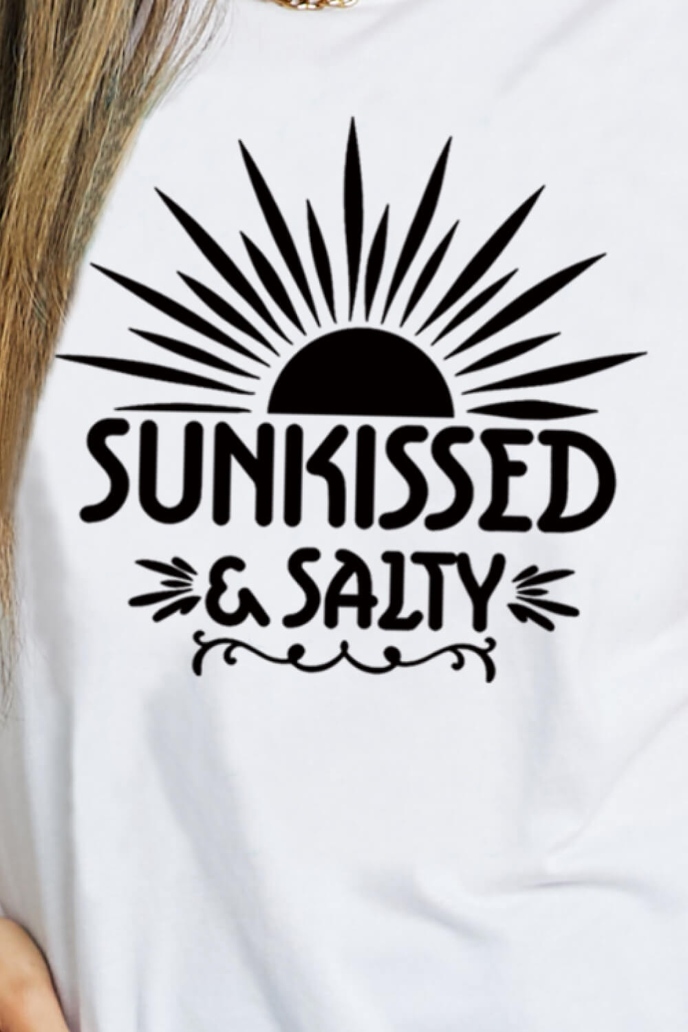 Simply Love SUNKISSED & SALTY Graphic Cotton T-Shirt – Flyclothing LLC