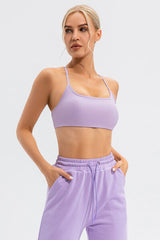 Crisscross Spaghetti Strap Active Cami - Flyclothing LLC