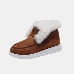 Furry Suede Snow Boots - Flyclothing LLC