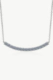 Sterling Silver Curved Bar Necklace - Flyclothing LLC