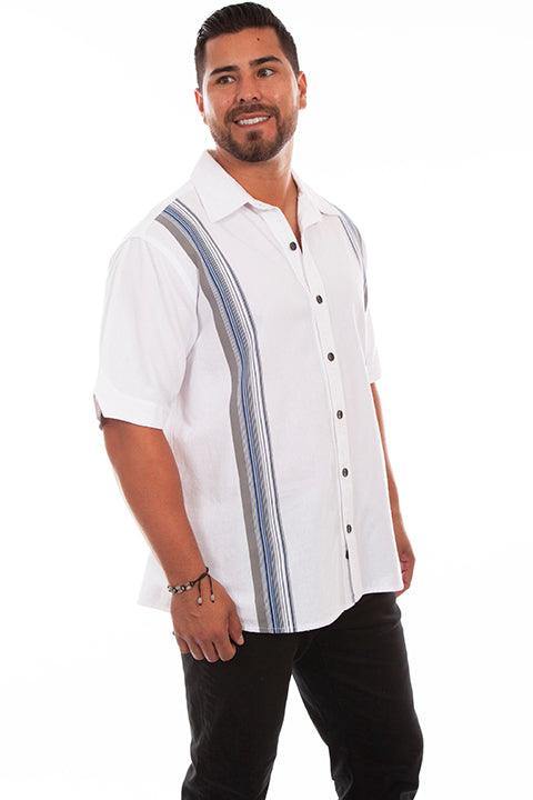 Scully WHITE DAYTONA DOUBLE STRIPE - Flyclothing LLC