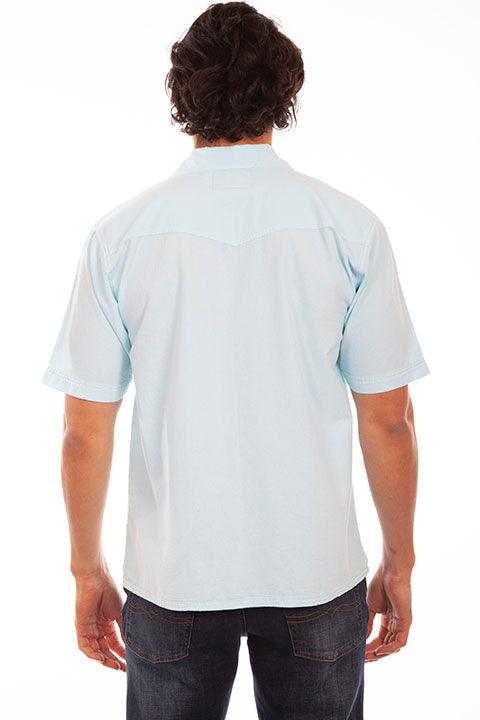 Scully AQUA SKY LONGBOAT KEY EMBROIDERED SHIRT - Flyclothing LLC