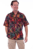 Scully SUNSET MEN'S S/S BOLD FLORAL BATIK SHIRT - Flyclothing LLC