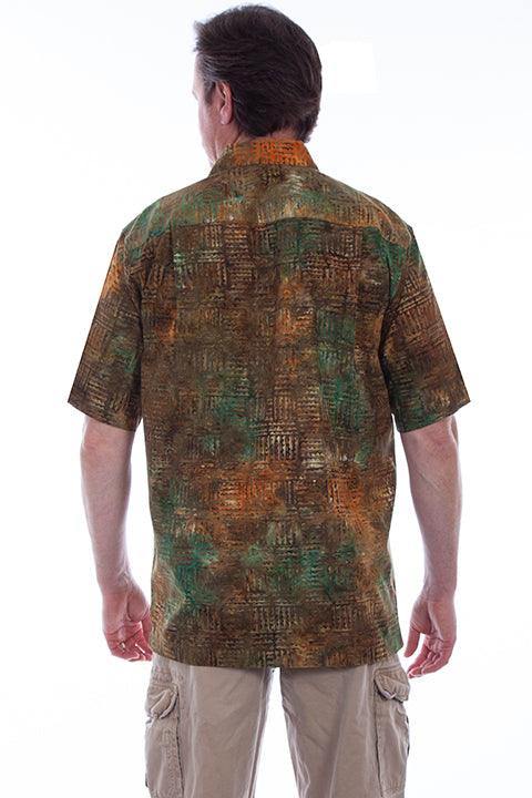 Scully OUTBACK MEN'S S/S BLOCK BATIK SHIRT - Flyclothing LLC