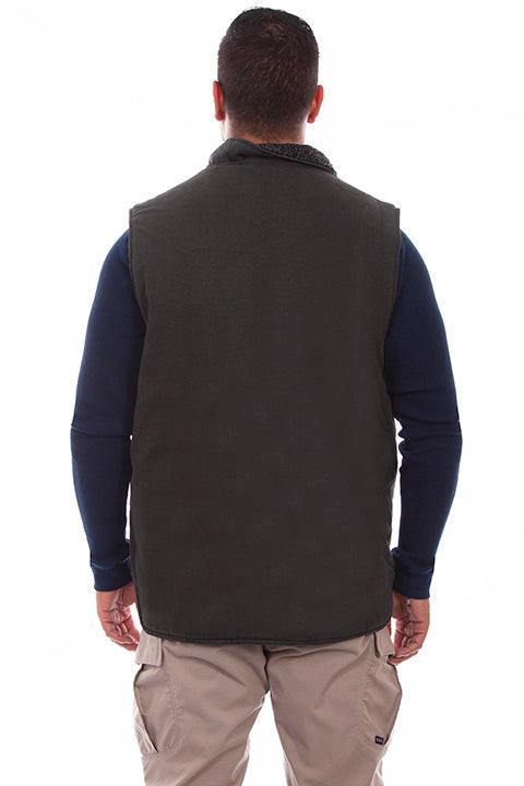 Scully CHARCOAL MEN'S CANVAS VEST - Flyclothing LLC