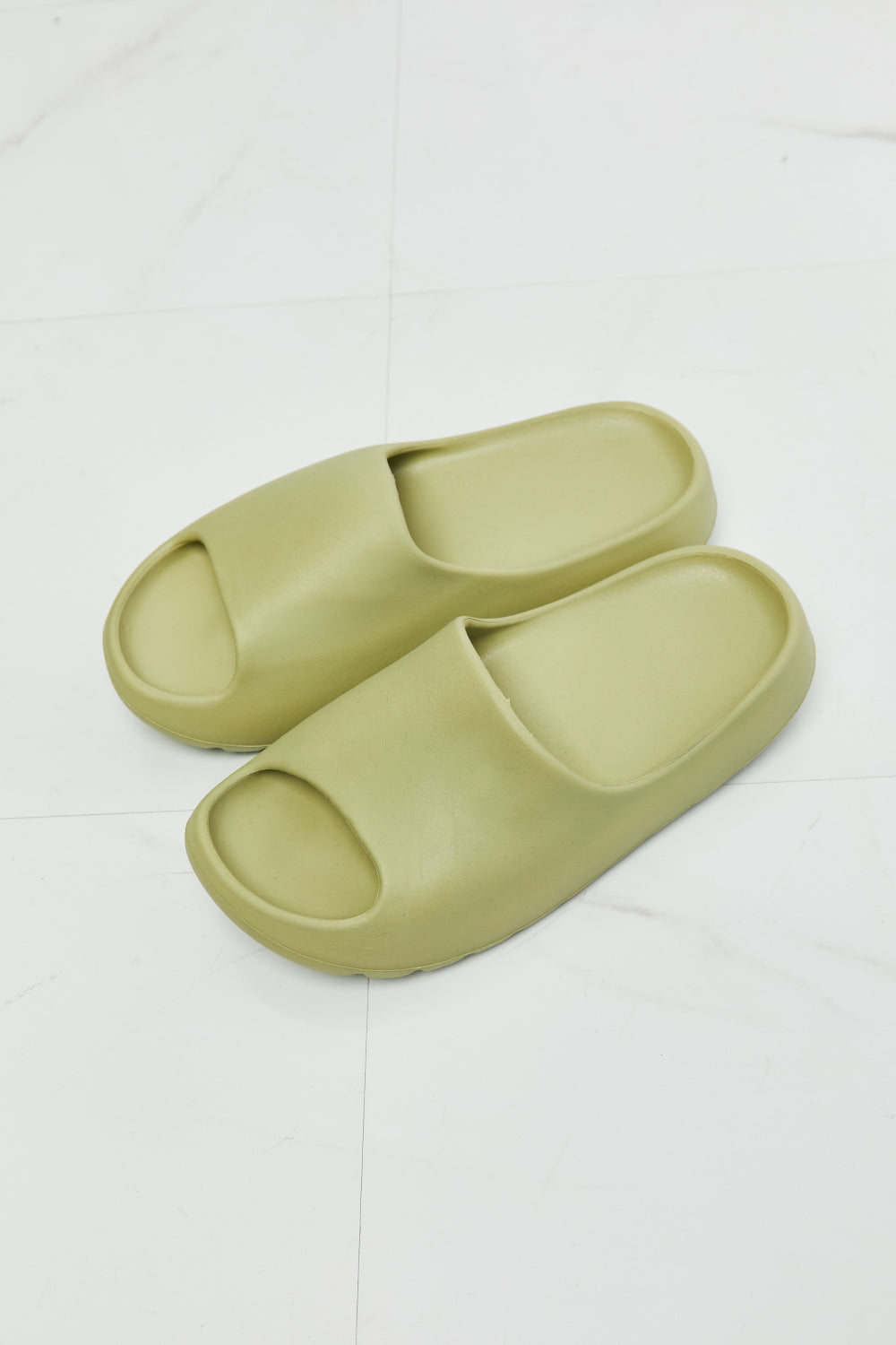 NOOK JOI In My Comfort Zone Slides in Green - Flyclothing LLC