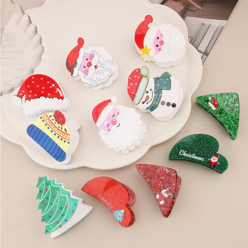 Christmas Theme Resin Hair Claw Clip - Flyclothing LLC