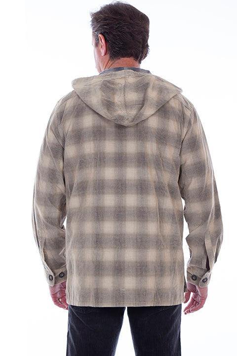 Scully TAN Y/D SHERPA LINED CORDUROY HOODY - Flyclothing LLC