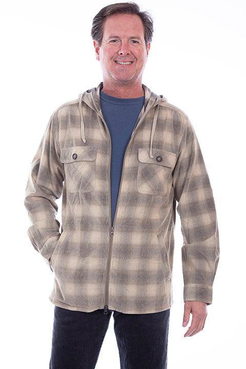 Scully TAN Y/D SHERPA LINED CORDUROY HOODY - Flyclothing LLC