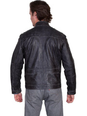 Scully Leather Grey Mens Jacket - Flyclothing LLC