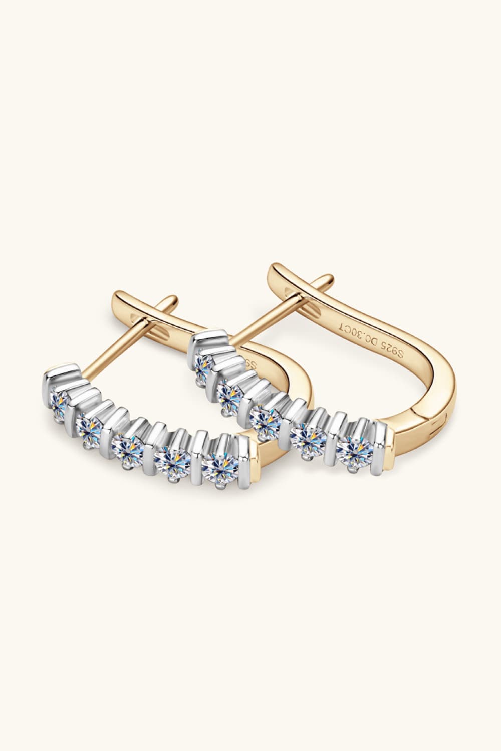 Moissanite 925 Sterling Silver Earrings - Flyclothing LLC