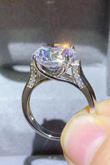 5 Carat Moissanite Platinum-Plated Ring - Flyclothing LLC