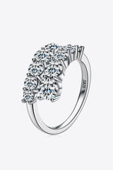 Moissanite 925 Sterling Silver Ring - Flyclothing LLC