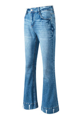 Cat's Whisker Bootcut Jeans with Pockets - Flyclothing LLC