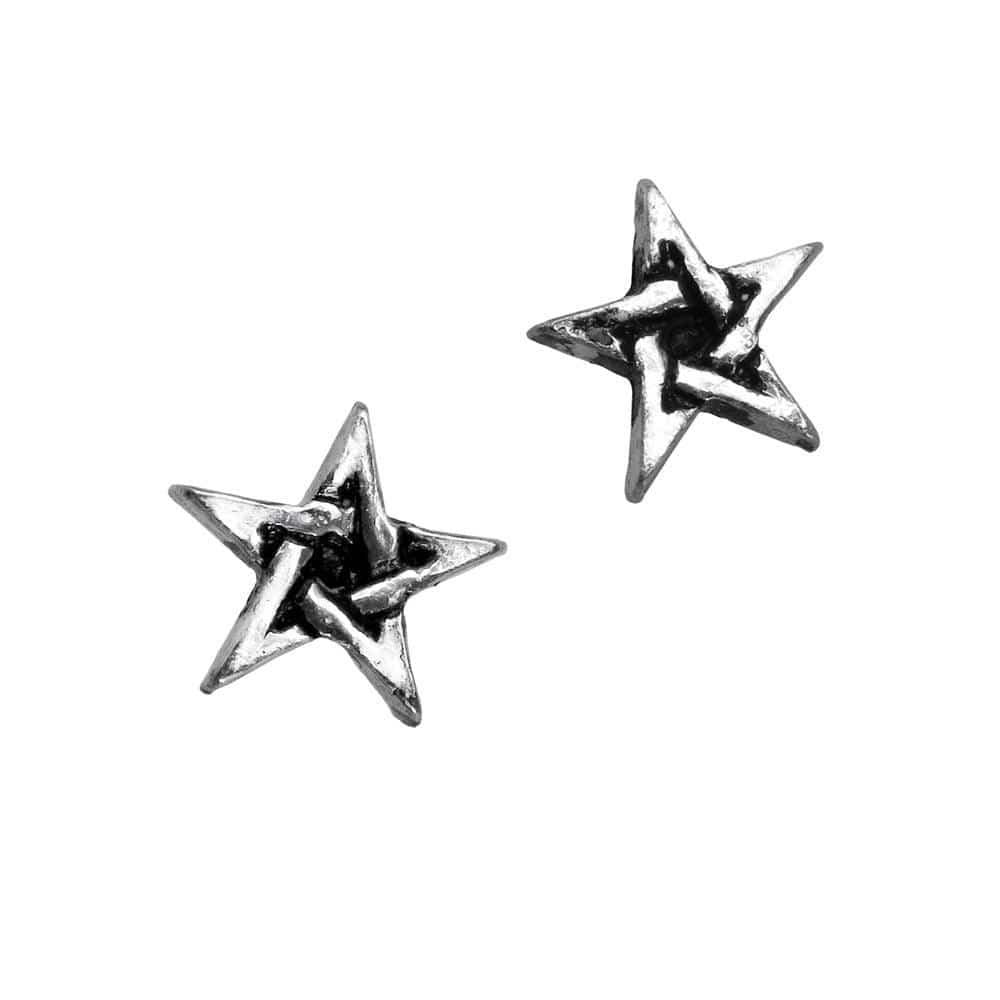 Alchemy Metal-Wear Pentagram Earrings - Alchemy Gothic