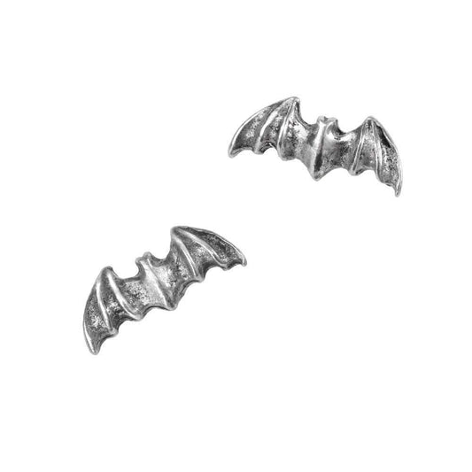 Alchemy Gothic Bat Stud Earrings - Alchemy Gothic