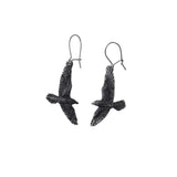 Alchemy Gothic Black Raven Earrings - Flyclothing LLC