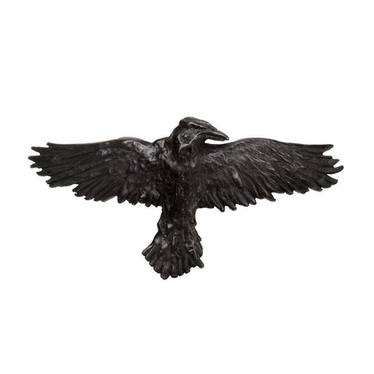 Alchemy Gothic Black Raven Hair Slide - Alchemy Gothic