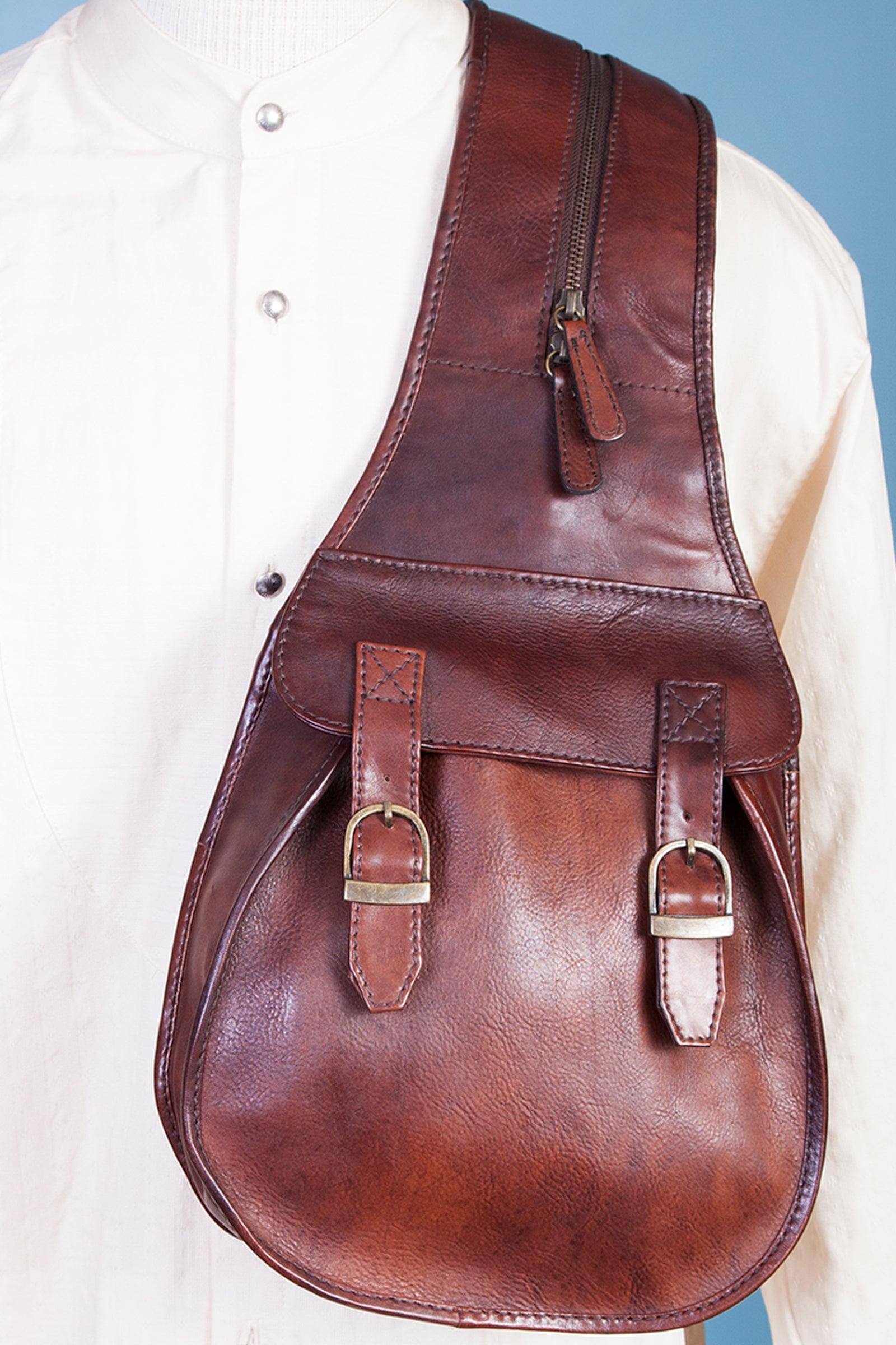 Scully BROWN SADDLE BAG