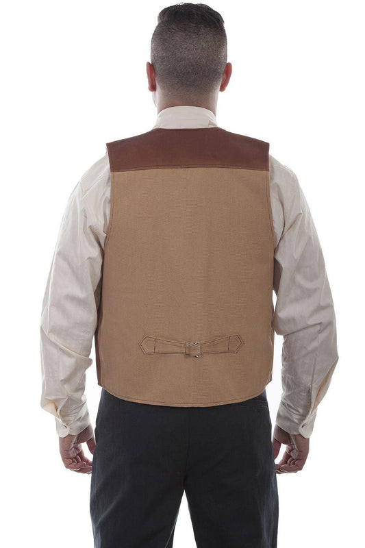 Scully BROWN LEATHER RANGE VEST - Flyclothing LLC