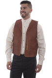 Scully BROWN LEATHER RANGE VEST - Flyclothing LLC