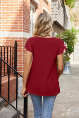 Round Neck Short Sleeve Tee - Flyclothing LLC